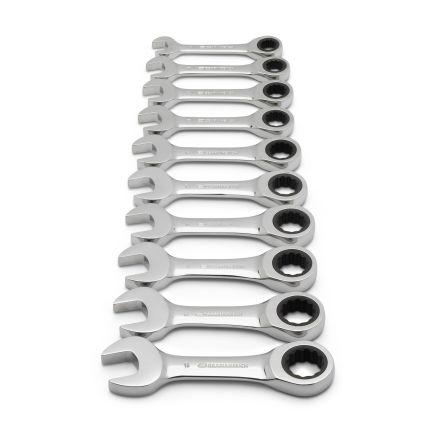 Sada klíčů, počet kusů: 10, Legovaná ocel, 10 to 19 mm GearWrench