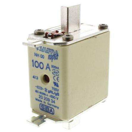 Pojistka NH 100A NH00 FF gRL SIBA 690V ac