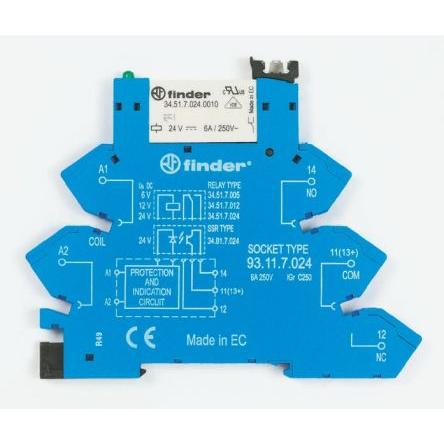 Finder Relé rozhraní 110V ac/dc SPDT Lišta DIN 38 5mA