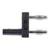Staubli Banánek, 4 mm, 30 V, 60V dc, 32A, Černá, Vnější, materiál kontaktu: Mosaz, délka: 43 mm, pokovení kontaktu: Nikl