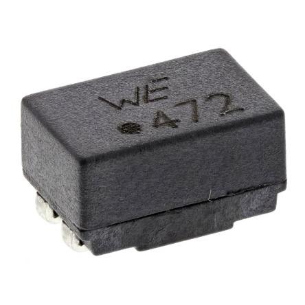Drátový induktor pro povrchovou montáž, řada: WE-SL2 4.7 mH Ano materiál jádra Ferit SRF:100 kHz ±50 % Duální 500 mA Idc