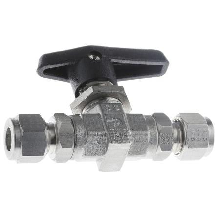 Kulový ventil, Nerezová ocel M10A-B6LJ2-SSP Stlačení Parker NPT NPT