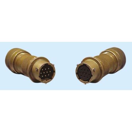 Glenair Kulatý konektor, specifikace Mil, řada: IPT06, materiál kontaktu: Slitina mědi, orientace těla: Rovný, Kabel,