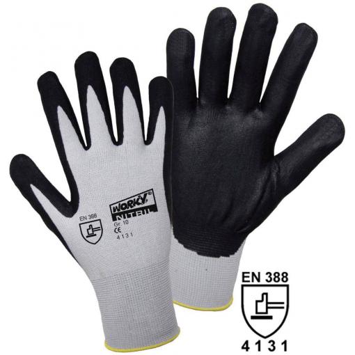 Leipold Doehle FOAM Nylon NITRILE 1158-11 nylon pracovní rukavice Velikost rukavic: 11, XXL CAT II 1 pár