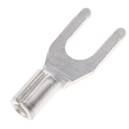 Vidlicová svorka, Neizolované, M3.5 barva Stříbrná, max. AWG: 16 AWG, min. AWG: 22 AWG, RS PRO