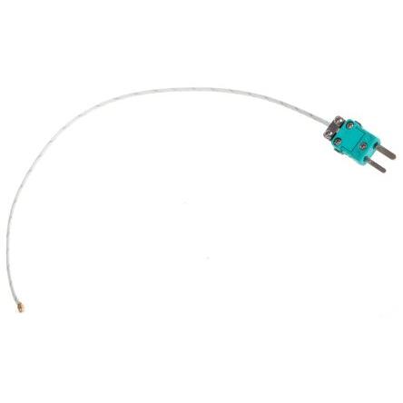 Teplotní sonda 300 mm kabel typ K Mosazný hrot, Skelné vlákno 300 mm sonda, -40 °C 0.5 mm na 250 °C RoHS Compliant RS