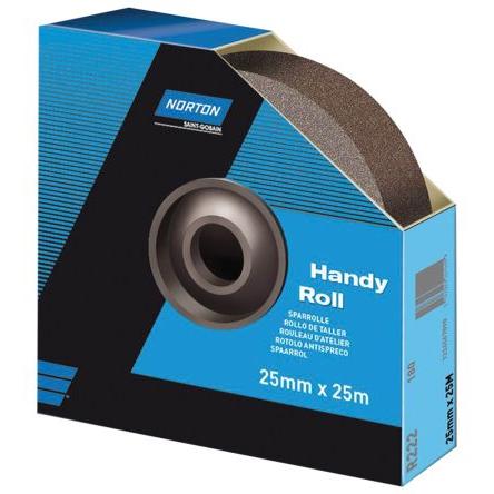 Brusný papír P60 Střední Oxid hlinitý Norton, délka: 25 m, šířka: 25mm