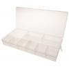 Přihrádková krabice 10 přihrádek Průhledné, Polypropylen 50 mm x 338mm x 153 mm RS PRO