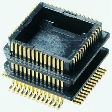 Zásuvka IC, rozteč: 1.27 mm, počet kontaktů: 68 Průchozí otvor Povrchová montáž Winslow Patice PLCC