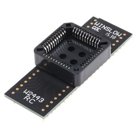 Adaptér zásuvky IC, orientace těla: Rovný, Průchozí otvor PLCC k DIP, rozteč: 2.54 mm Winslow