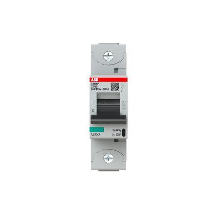 ABB Miniaturní jistič, rozsah: S800S 1pólový 100A vypínací výkon 50 kA, charakteristika: Typ C, rozsah: High Performance