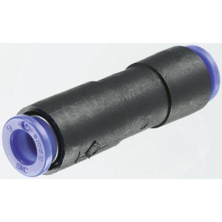 SMC Pneumatická armatura, řada: KC Polybutylentereftalát, 8 mm Zásuvný, 8 mm Zásuvný