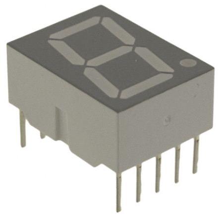LED displej 1 7 segmentů Anoda barva LED diody Červená 4.2mcd Pravá strana 14.2 mm Broadcom 637nm