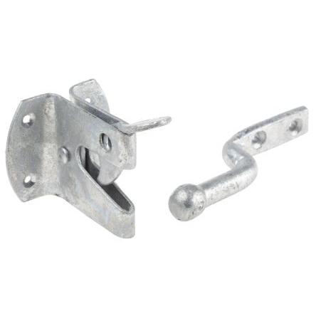 RS PRO Západka brány, Ocel Uzamykatelný, Galvanizovaný, délka: 120 mm 63mm 60 mm