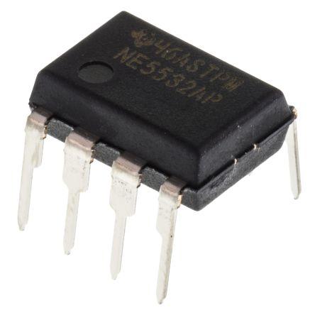 Texas Instruments Operační zesilovač NE5532AP 10 MHz 22V, PDIP, počet kolíků: 8 kolíkový