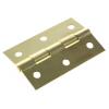 Kloubový závěs Výkyvné Patka, Electro Brass, Ocel Pevný Šroubová, délka: 75 mm x 49mm x 1.4 mm RS PRO