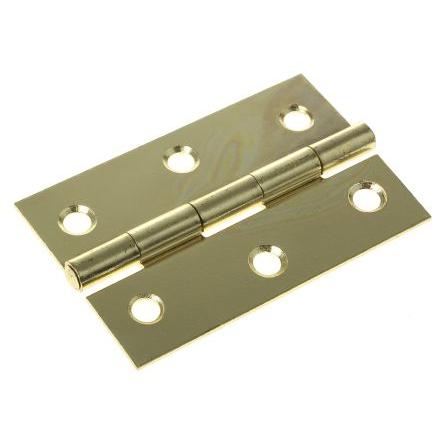 Kloubový závěs Výkyvné Patka, Electro Brass, Ocel Pevný Šroubová, délka: 75 mm x 49mm x 1.4 mm RS PRO