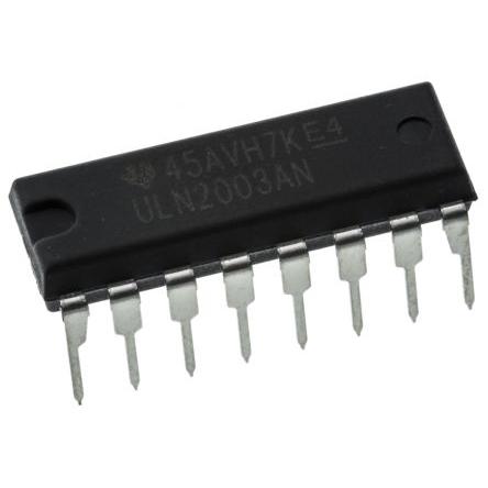 Texas Instruments Tranzistorové pole Darlington ULN2003AN 7 500 mA NPN 50 V, PDIP, počet kolíků: 16 kolíkový