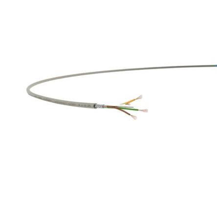 Datový kabel, řada: UNITRONIC LiYCY 2žilový 0.75mm² 20 AWG Polyvinylchlorid plášť Lapp 50 m Splétaný Stíněný, Šedá
