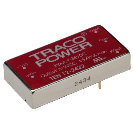 TRACOPOWER Měnič DC/DC THB 3, výstup: 5V dc 4 kV ac, Vin 36V dc 600 mA, Vin 18V 3 W -40 °C 85 °C Průchozí otvor
