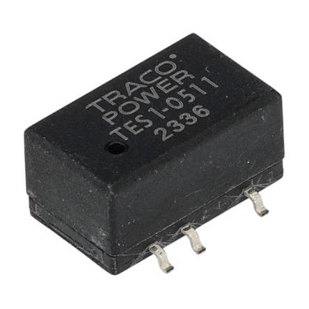TRACOPOWER Měnič DC/DC TES 1, výstup: 5V dc 1.5 kV dc, Vin 5.5V dc 200 mA, Vin 4.5V 1 W -40 °C 90 °C Povrch