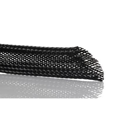 Kabelový návlek Polybutylentereftalát Expanzní poměr Pletený Černá SES Sterling 12 mm 100m, řada: PLIOSIL-PET