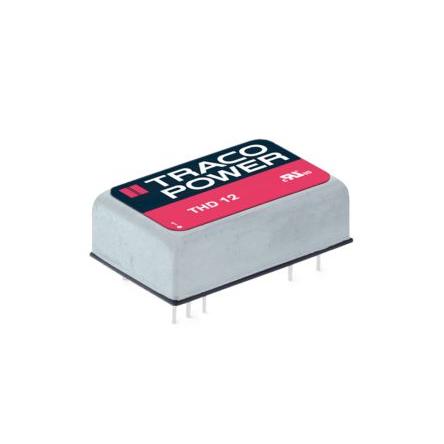 TRACOPOWER Měnič DC/DC THD 12, výstup: 15V dc 1.5 kV dc, Vin 36V dc 400 mA, Vin 18V 12 W -40 °C 85 °C Průchozí otvor
