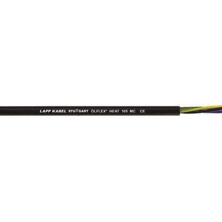 Ovládací kabel, řada: ÖLFLEX HEAT 105 plocha průřezu 1.5 mm², typ kabelu: Napájecí kabel, Černá, 500V 100 m Lapp