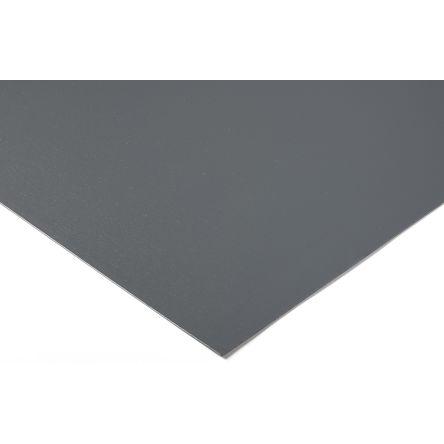 RS PRO Plastová deska, PVC barva Šedá, délka: 1 m, šířka: 500mm, tloušťka: 12 mm