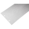 RS PRO Přední panel, Hliník 3 U barva Bez nátěru 483 mm 132mm