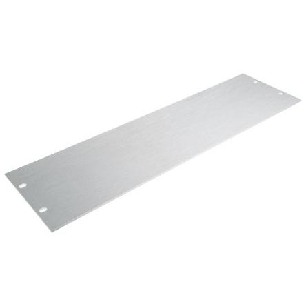 RS PRO Přední panel, Hliník 3 U barva Bez nátěru 483 mm 132mm