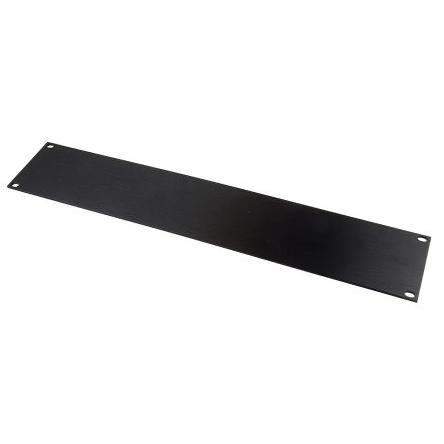 RS PRO Přední panel, Hliník 2 U x 21 HP barva Černá 482.6 mm 88.1mm