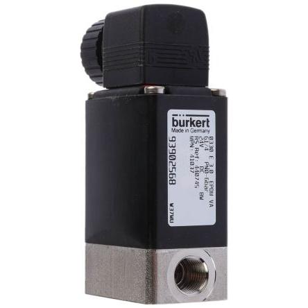 Elektromagnetický ventil 041037 3portový NO/NC 24V dc Burkert 1/4 in G 6.35 mm