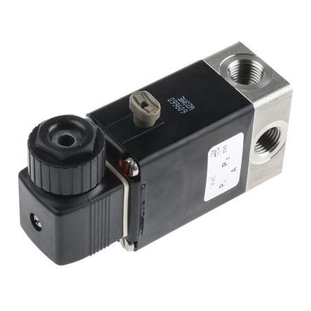 Elektromagnetický ventil 021396 3portový NO/NC 230V ac Burkert 1/4 in