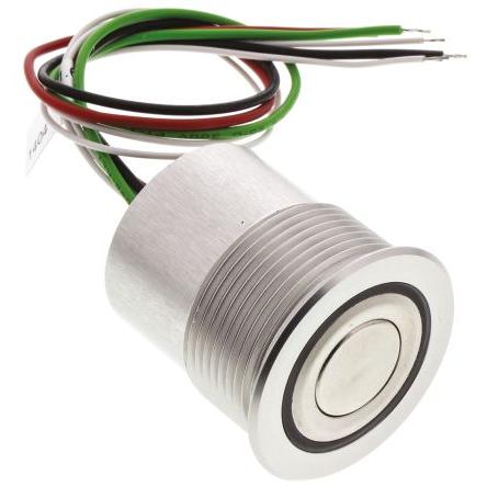 Schurter Tlačítkový spínač, řada: MCS 30 IP40, IP65, IP67 SPST Panel Okamžité Osvětlené 22.2 mm 125mA, barva LED: