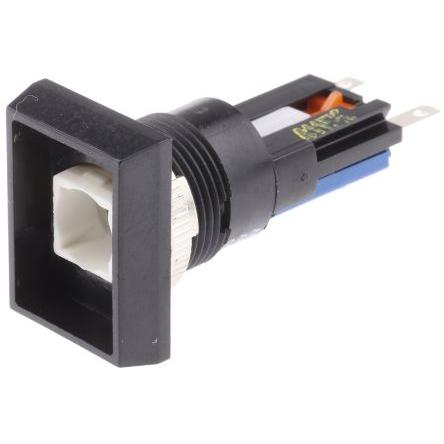 Saia-Burgess Tlačítkový spínač IP67 SPDT Panel Okamžité Osvětlené 16 mm 5A 250 V ac