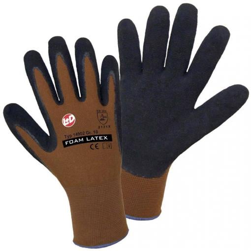 Leipold Doehle 14902-7 Nylon Latex FOAM nylon pracovní rukavice Velikost rukavic: 7, S EN 388:2016 CAT II 1 pár