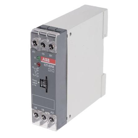 ABB Časovací relé, řada: 1SVR Lišta DIN SPDT 1kontaktové 24 V dc 240V ac 1 funkce Šroub 0.3 to 30 s