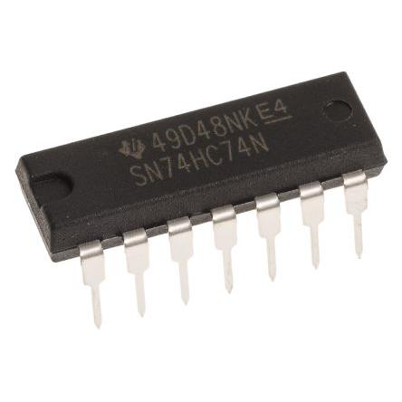 Texas Instruments IO klopné SN74HC74N 2 HC, počet kolíků: 14 kolíkový, PDIP