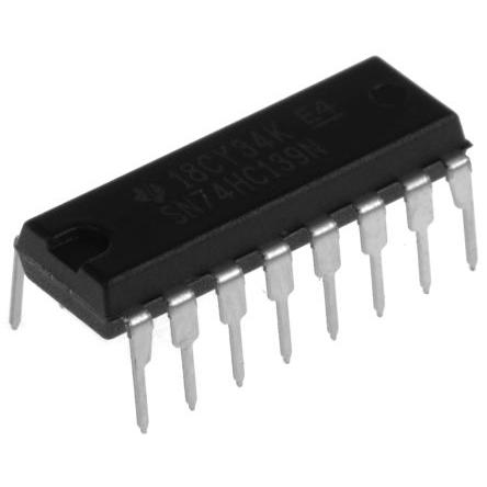 Texas Instruments Dekodér SN74HC139N 1MHz, počet kolíků: 16 kolíkový, PDIP