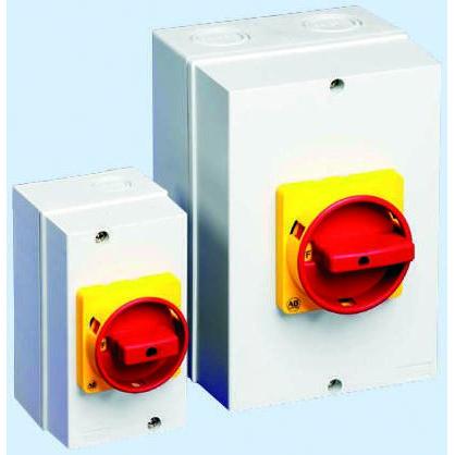 Allen Bradley Oddělovací (hlavní) vypínač, rozsah: 194E 6pólový IP66 16A 7.5 kW