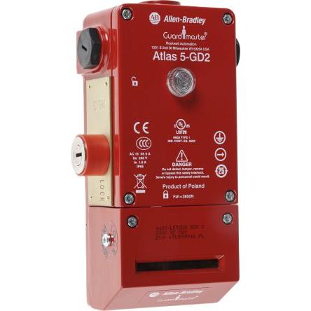 Allen Bradley Guardmaster 440G-L Elektromagnetický blokovací spínač Napájení pro odemknutí Včetně ovladače