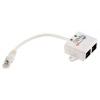 Adaptér RJ, počet portů: 2portový Nestíněný RJ45 délka prodloužení 170 mm Cat5e, Adaptér T RS PRO