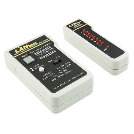 Tester síťových kabelů Tester kabelů RS PRO RJ45, Koaxiální