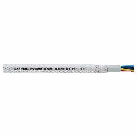 Ovládací kabel, řada: CY 4žilový 13 AWG Polyvinylchlorid plášť Lapp 50 m Splétaný Stíněný, Průhledné