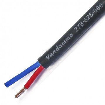 Audio kabel 2žilový Van Damme 100 m, Šedá