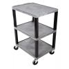 Vozík 3 Polyetylen nosnost 150 kg Pro středně silnou zátěž RS PRO 670 mm 460 mm