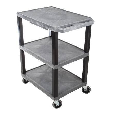 Vozík 3 Polyetylen nosnost 150 kg Pro středně silnou zátěž RS PRO 670 mm 460 mm