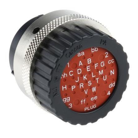 Kulatý konektor, počet kontaktů: 32, Kabel, velikost: Standard ITT Cannon, pohlaví kontaktu: Vnější, orientace těla: