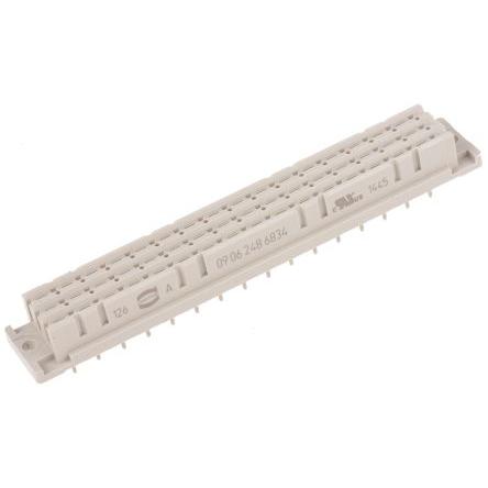 HARTING Konektor DIN 41612, řada: DIN 41612, orientace těla: Rovný, rozteč: 5.08 mm, počet kontaktů: 48, počet řad: 3